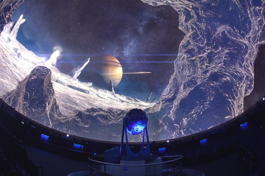 Impression from »Space Tour«, © Zeiss-Planetarium Jena, Foto: Stefan Harnisch, Robert Sawallisch